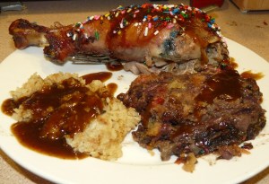 Plate of turkey Plate of turkey