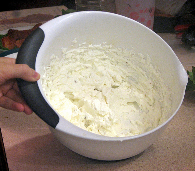 whipped cream with bouillon