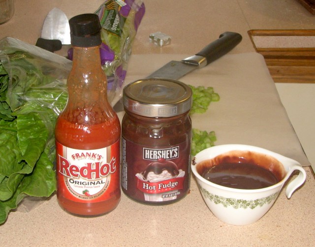 Cayenne Pepper Sauce and Hot Fudge